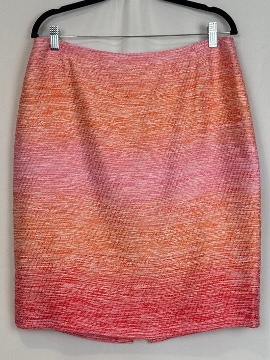 Lafayette 148 New York Dresses & Skirts - Lafayette 148 New York Womens Ombre Tweed Pencil Skirt Size 12 Coastal Resort